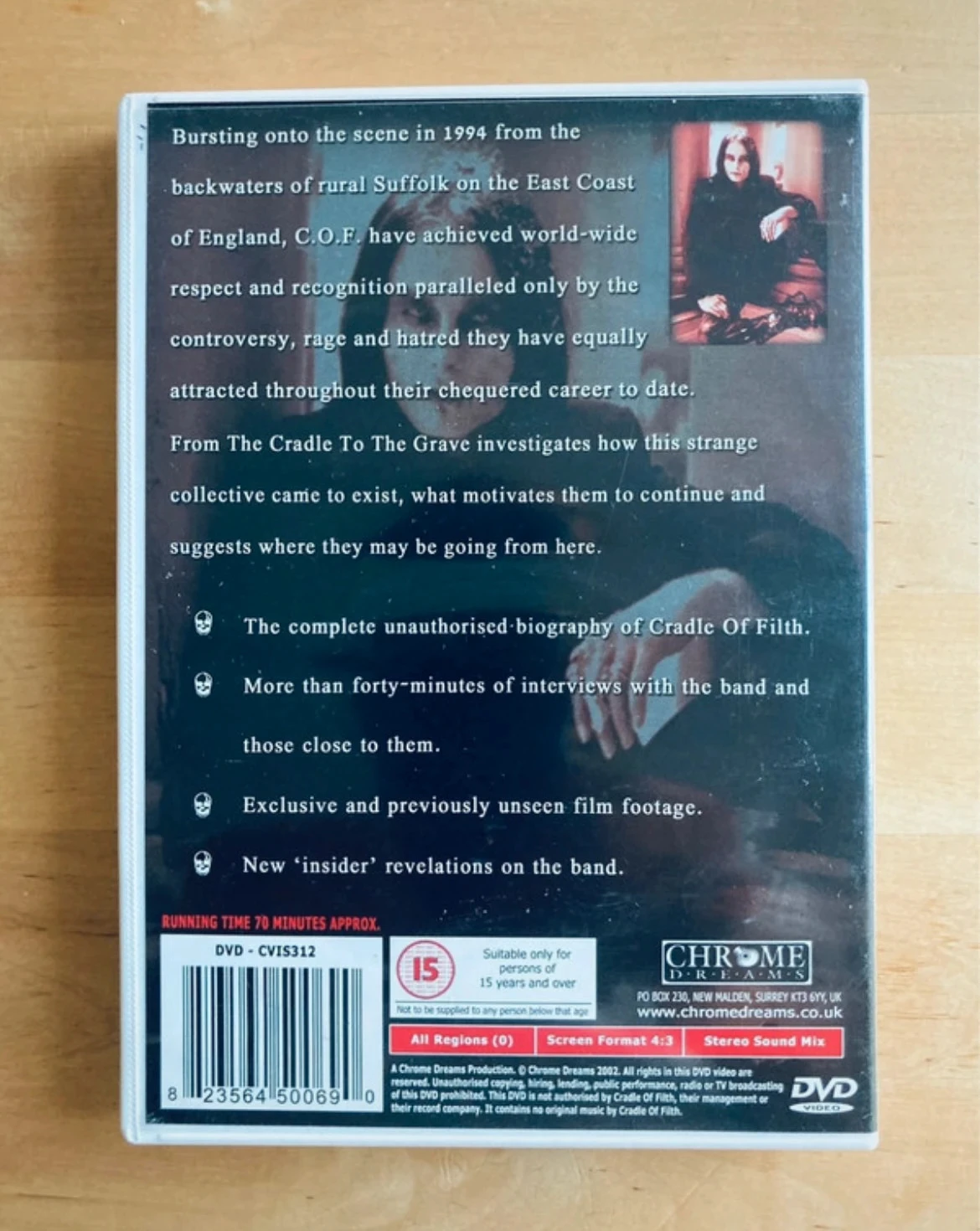 Berço de Filth DVD Do berço ao túmulo. – photo 3